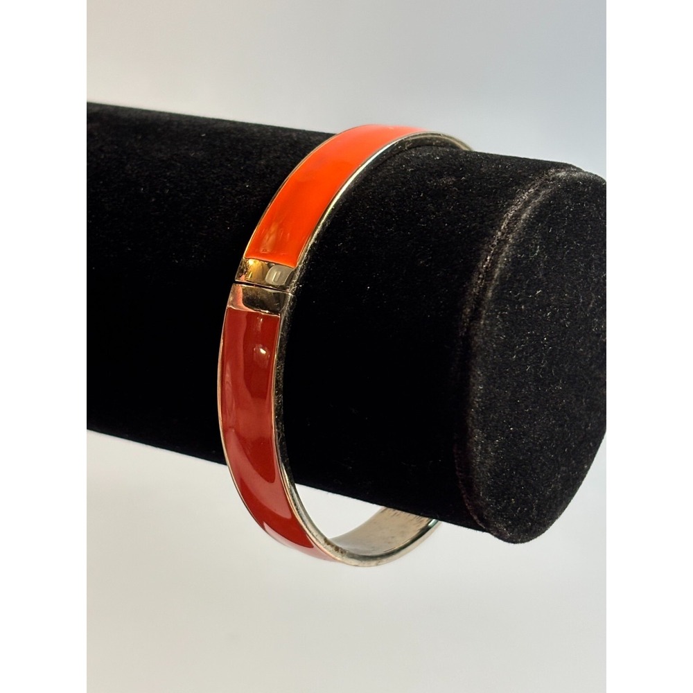 Clamper Bracelet Bold Red Statement Secure Clasp - Picture 4 of 10